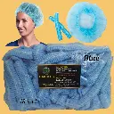 Blue Bouffant Disposable Hair Cap